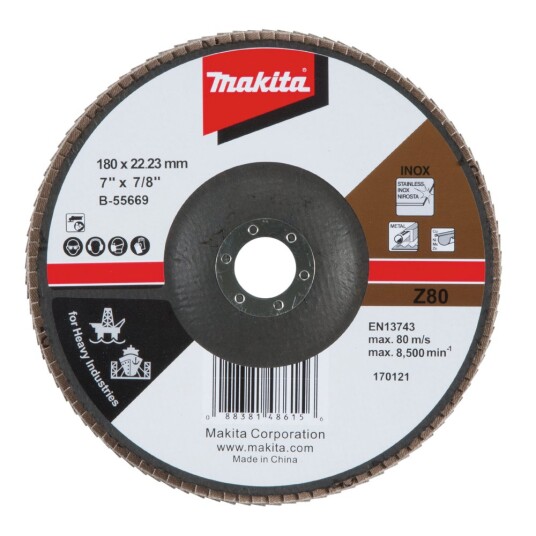 Makita B 55669 Lamellslipeskive 180 Z80 Makita B 55669 Lamellslipeskive 180 Z80