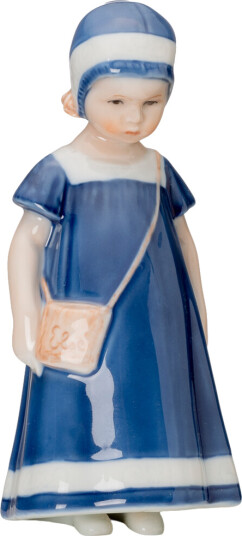 Royal Copenhagen Elsa figur i blå kjole 17 cm