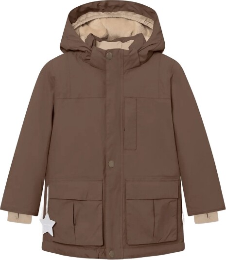 MINI A TURE Matkastorio Fleece Lined Winter Jacket. Grs CHESTNUT BROWN 104
