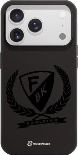 Phonecases3D iPhone 17 Pro Färjestad BK komposterbart deksel, svart