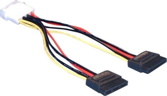 Delock Strømkabel Sata Strøm Hann Til 4 Pin Intern Strøm Hann 10 Cm For Delock Pci Express Card