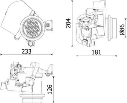 EGR kjøler MAHLE CE 40 000P