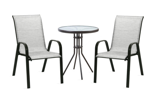 Cafesett DUBLIN bord og 2 stoler D60xH70  