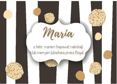 Kjøleskapsmagnet Med Navn Maria
