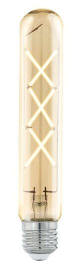 Eglo Led-Filamentlyspære Form: T30 E27 4 W Ekvivalent 32 Klasse F Varmt Hvitt Lys 2200 K Ravgul Eglo Led-Filamentlyspære Form: T30 E27 4 W Ekvivalent 32 Klasse F Varmt Hvitt Lys 2200 K Ravgul