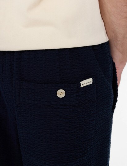 Anerkjendt Akjan Seersucker Shorts Navy XL