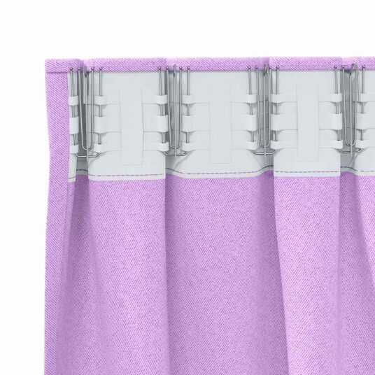  Gardiner med gardiner 2 pcs Lilla Polyester