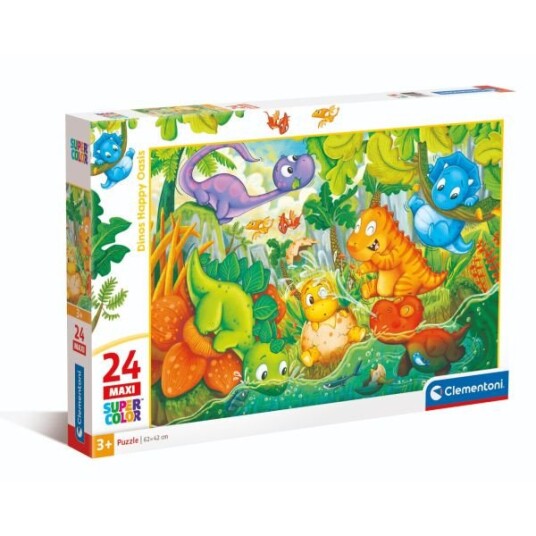 Clementoni Maxi Puslespill 24 Brikker Dinos Happy Oasis