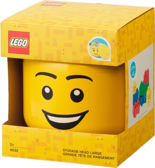 Lego Stor Oppbevaringsboks Guttehode Gul Lego Stor Oppbevaringsboks Guttehode Gul