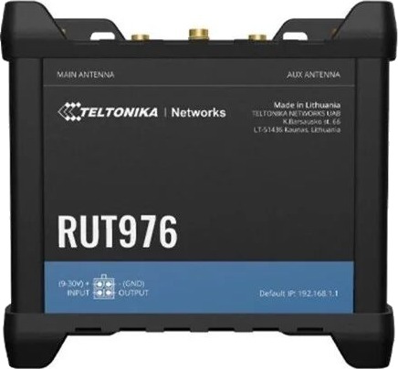 Teltonika RUT976 5G Trådløs Ruter med DIN Skinnemontering Teltonika RUT976 5G Trådløs Ruter med DIN Skinnemontering
