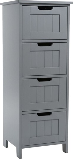 Oppbevaringsskap til bad – 4 skuffer plassbesparende design Oppbevaringsskap til bad – 4 skuffer plassbesparende design