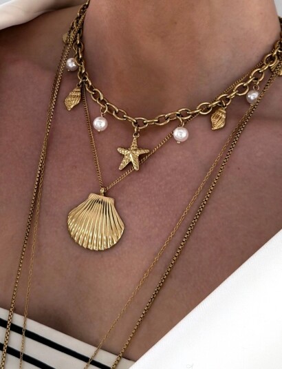 Bud to rose Venice Necklace Gold Gold ONE SIZE Bud to rose Venice Necklace Gold Gold ONE SIZE