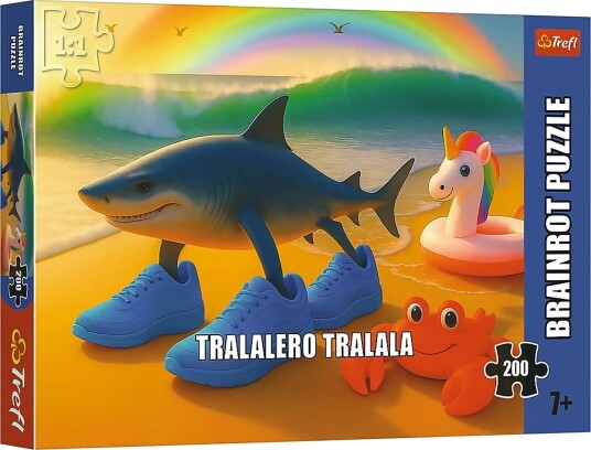 Trefl Pappussel Trefl 200 Bit Brainrot Tralalero Tralala Multi/patterned ONE SIZE