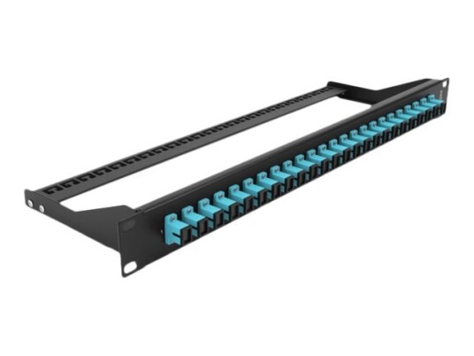 Delock - Koblingspanel - Rackmonterbar - Sc Mm X 24 - Svart Akvamarin - 1U - 19"