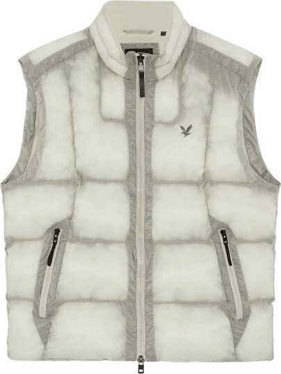 Lyle & Scott Translucent Puffer Gilet - PUTTY - M