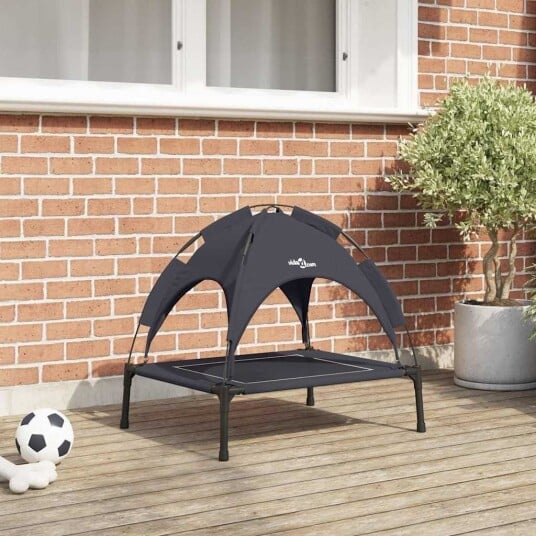 Vidaxl Hundeseng 63 X 49.5 X 60 cm Stål Svart Vidaxl Hundeseng 63 X 49.5 X 60 cm Stål Svart