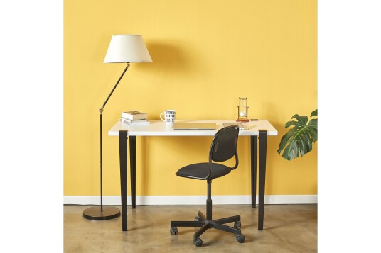 Eridanos Skrivebord 60x120 cm Hvit/Svart Hanah Home