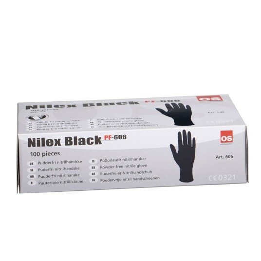 Nilex Engangshandsker (str. 11) 100 Stk. Sort