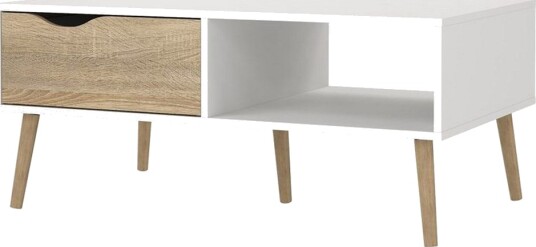 Hostafranc Sofabord 98,7 cm - Natur/Hvit