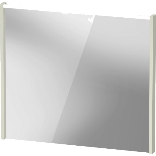 Duravit D Code speil med lys øverst 800 x 700 mm lysegrønn
