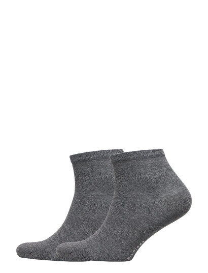 Tommy Hilfiger Th Women Casual Short Sock 2P - Grey - 35-38