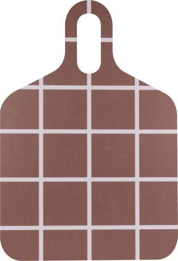 Muurla Checks & Stripes brett 30 x 44 cm Brown beige