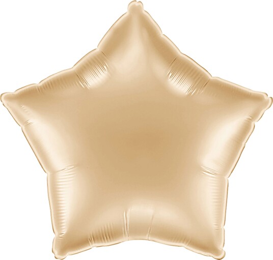 Ballongkungen Folieballong Stjerne White Gold 19229WHG