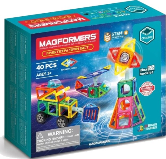 Magformers Magnetisk Byggesett 40 Deler Mystery Spin