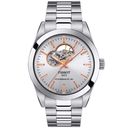 Tissot Gentleman Powermatic 80 Open Heart T1274071103101 - Herre - 40 mm - Analog - Automatisk - Safirglass