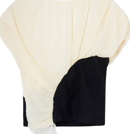 Laagam | Gemini Ecru Draped Top | S