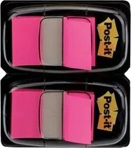 Post It 7100134785 Rektangel Rosa Papir 23,8 Mm 43,2 Mm 50 Ark