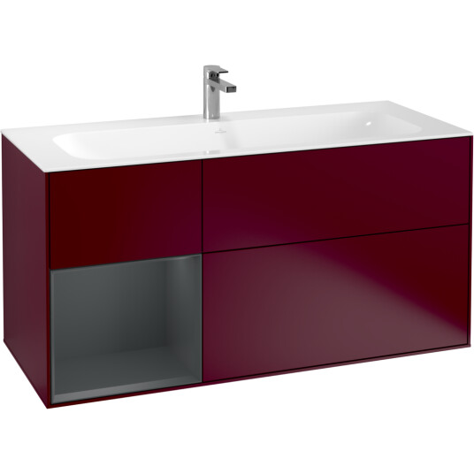 VILLEROY & BOCH FINION SERVANTSKAP 120 PEON MATT LAKK M/LYS VENSTRESTILT MIDNATTSBLÅ HYLLE VILLEROY & BOCH FINION SERVANTSKAP 120 PEON MATT LAKK M/LYS VENSTRESTILT MIDNATTSBLÅ HYLLE