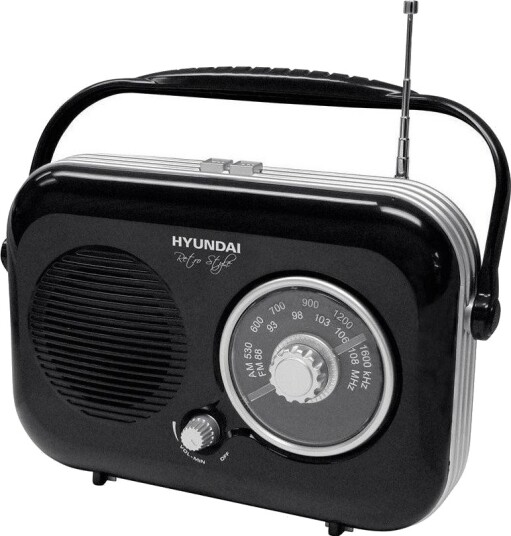 Hyundai PR100 Bærbar FM radio Svart Hyundai PR100 Bærbar FM radio Svart