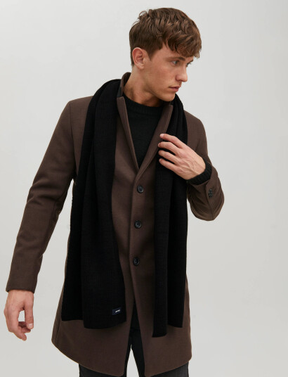 Jack & Jones Jacdna Knit Scarf - Black - ONE SIZE