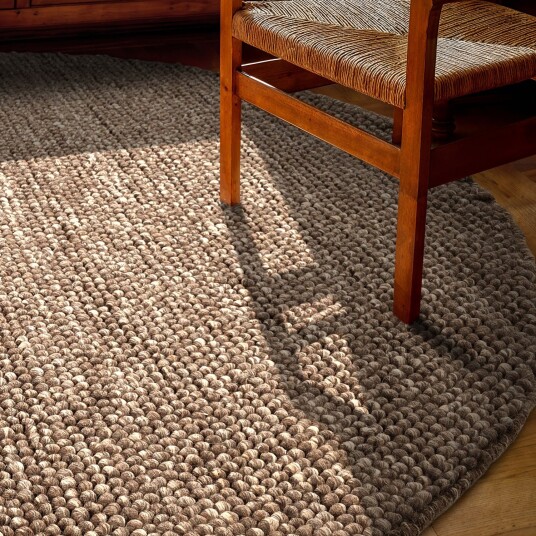 Rundt teppe Avafors Wool Bubble brun/beige Størrelse: Ø 200 cm Rundt teppe Avafors Wool Bubble brun/beige Størrelse: Ø 200 cm
