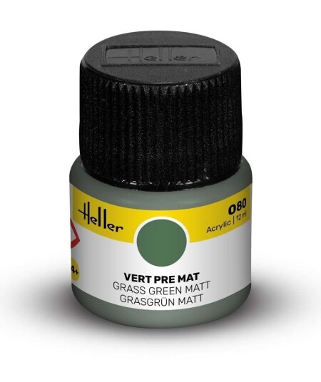 Heller Akryl No 80 Grass Green - Matt 12ml