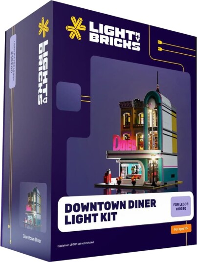 Light My Bricks™ Downtown Diner lyspakke