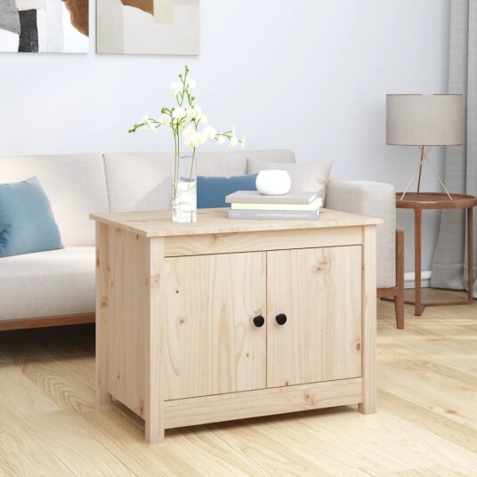 vidaXL Salongbord 71x49x55 cm heltre furu vidaXL Salongbord 71x49x55 cm heltre furu