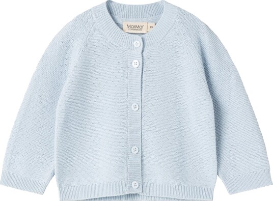 MarMar Cardigan Strikk Bomull/Modal Taki Cerulean Sky MarMar 56 Cardigan Lyseblå