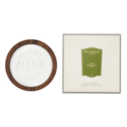 Floris Elite Barbersæbe i træskål 100 gr. Floris Elite Barbersæbe i træskål 100 gr.