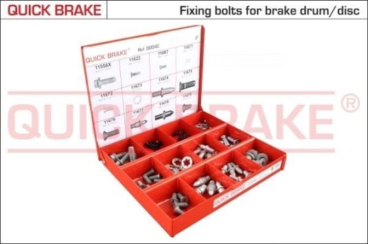 Assortiment, skruer QUICK BRAKE 0004C