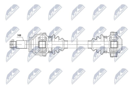 Nty Drivaksel NTY NPW BM 249 Nty Drivaksel NTY NPW BM 249