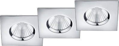 Trio Zagros Innfelt Lyspanel Led 3000 K 345 Lm 230 V Krom