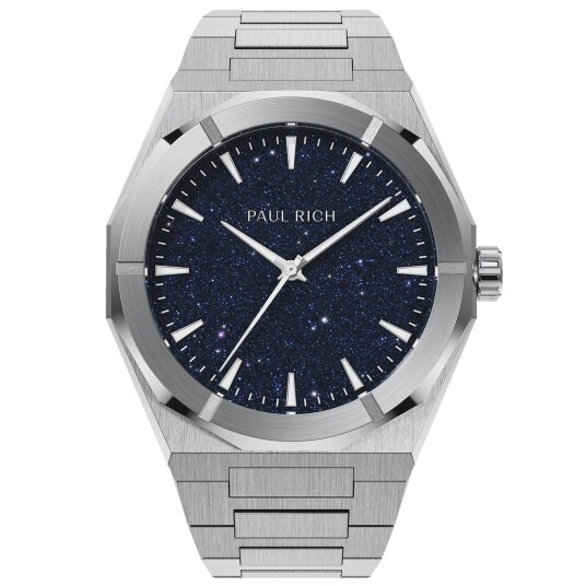 Paul Rich Star Dust II Silver PR20202 - Herre - 43 mm - Analog - Kvarts urverk - Mineralglas Paul Rich Star Dust II Silver PR20202 - Herre - 43 mm - Analog - Kvarts urverk - Mineralglas