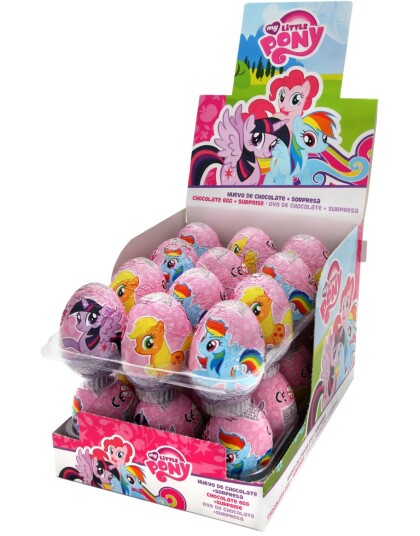 24 stk My Little Pony Sjokoladeegg med Overraskelse   Hel Eske