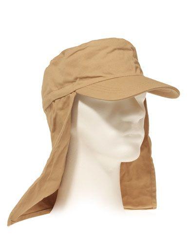 Fostex Field Cap med nakketrekk Beige Fostex Field Cap med nakketrekk Beige