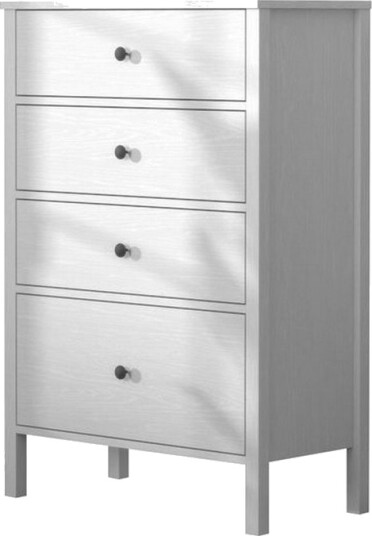 Navric TV skap 77 cm Natur/Hvit