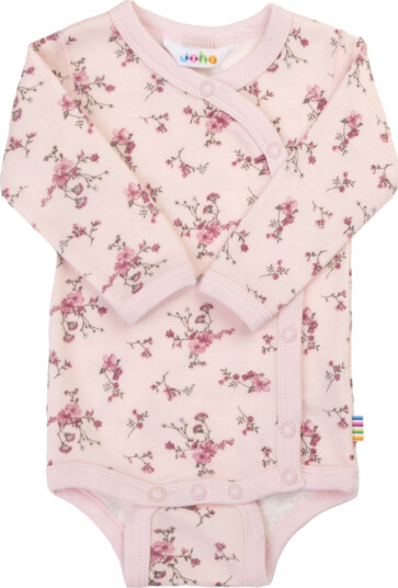 Joha Omslagsbody i Ull/ Bambus Blomst Lys Rosa Joha Omslagsbody i Ull/ Bambus Blomst Lys Rosa