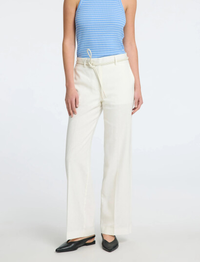 Selected Slftania Rita Mw Wide Pant Noos   White   38