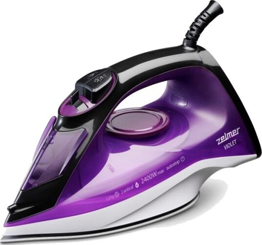 Zelmer ZIR1515 Dampstrykejern - 280ml, 2400W, Keramisk såle - Lilla